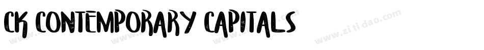 CK Contemporary Capitals字体转换